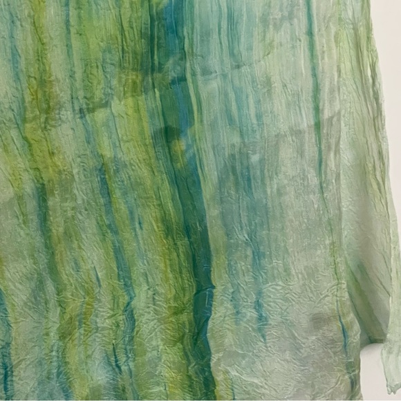 NWT Lua 100% Organic Silk Hand -Dyed Scarf - Picture 8 of 15